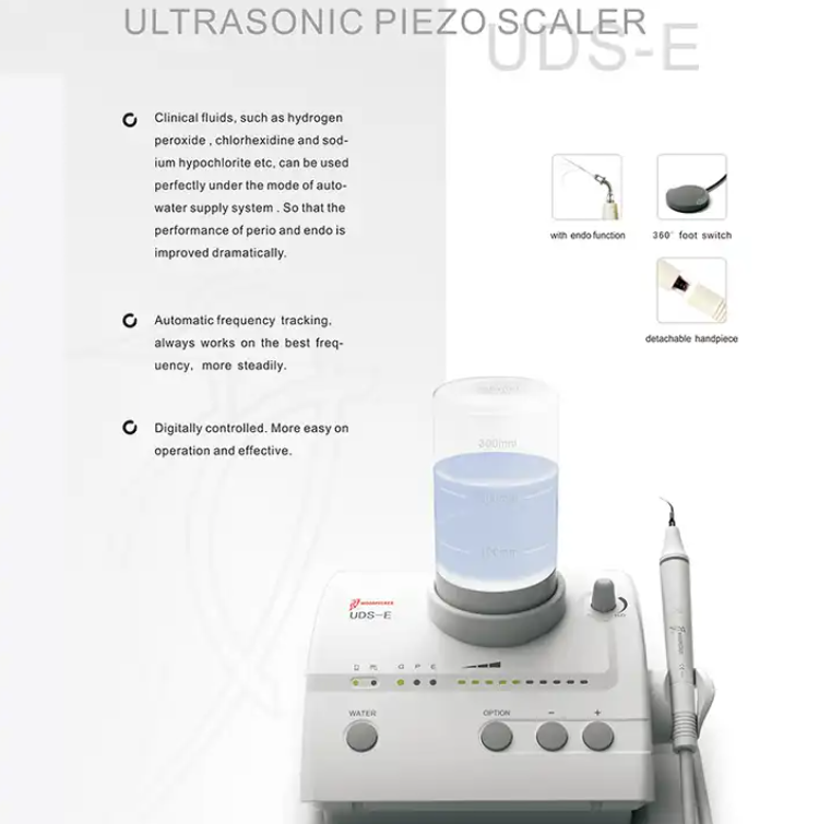 Orale Wurzelkanalwaschausrüstung Woodpecker Uds-E Dental Ultraschall-Scaler 