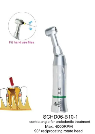 10:1 Reduktion Dental Endodontic Winkelstück Dental Low Speed ​​Handstück