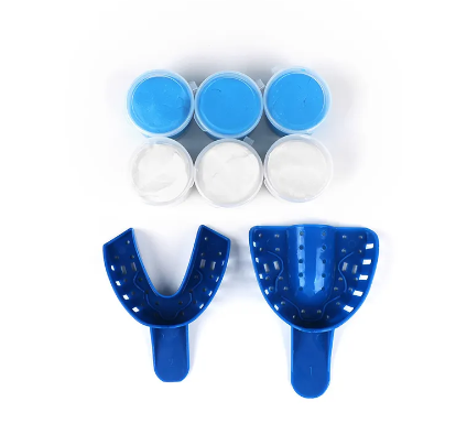 Silikon Blau & Weiß Home Putty Mold Material Zahnabdruckset für Zähne